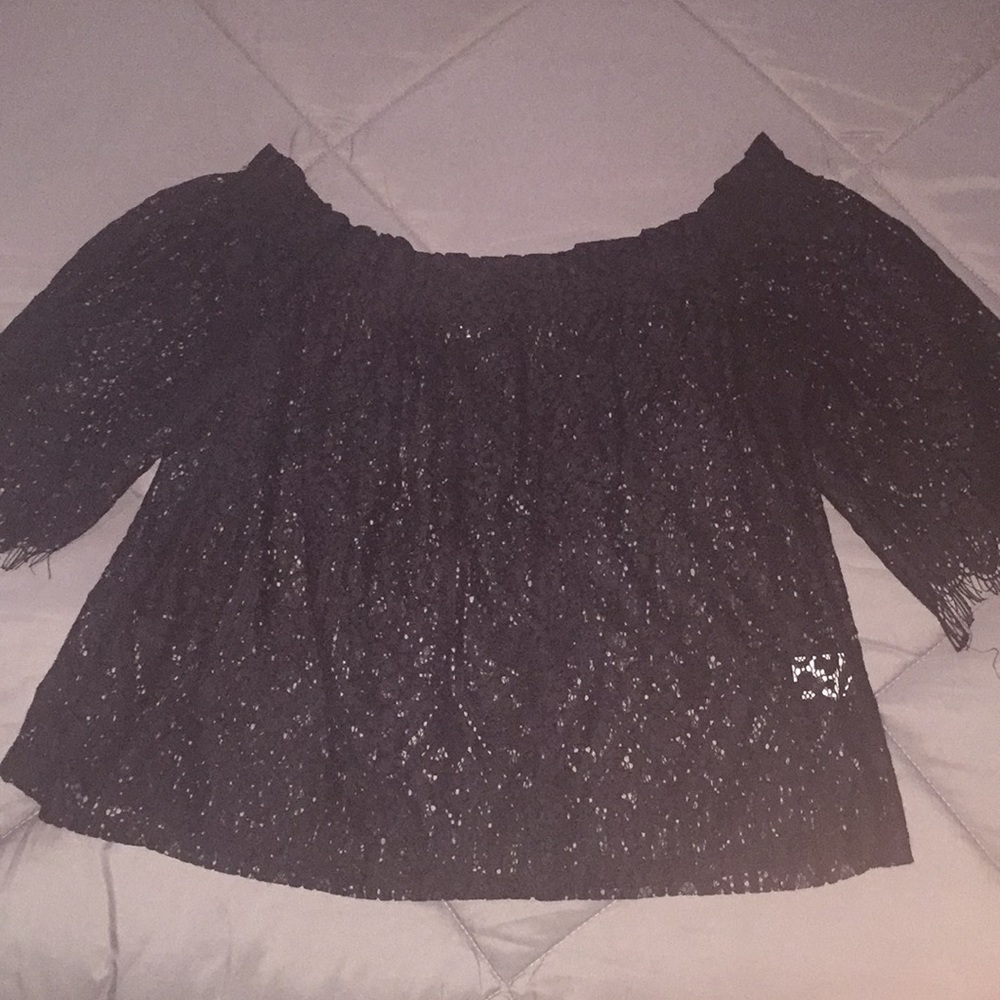 Black lace top